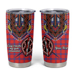 Afro Kenya Maasai Shuka Personalized Tumbler Cup Maasai Shield Mix Dashiki