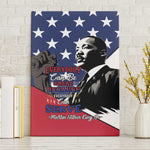 Black Americans Happy MLK Day Canvas Wall Art Everybody Can Be Great Because Everybody Can Serve