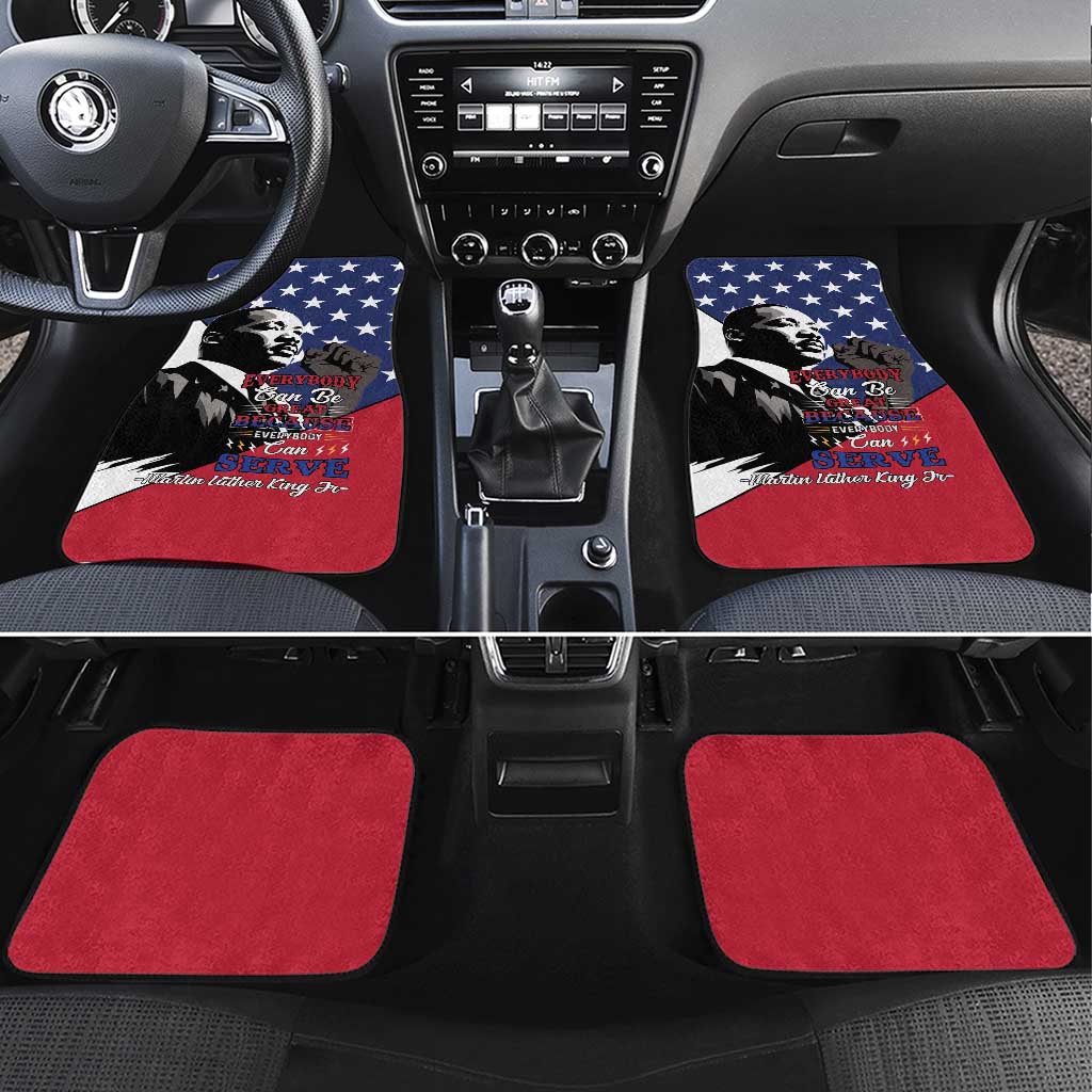 Black Americans Happy MLK Day Car Mats Everybody Can Be Great Because Everybody Can Serve