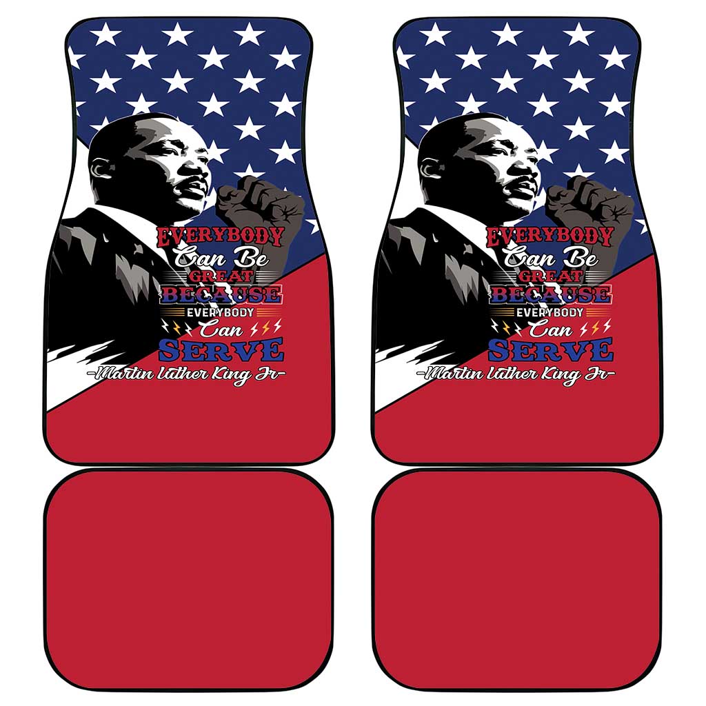 Black Americans Happy MLK Day Car Mats Everybody Can Be Great Because Everybody Can Serve