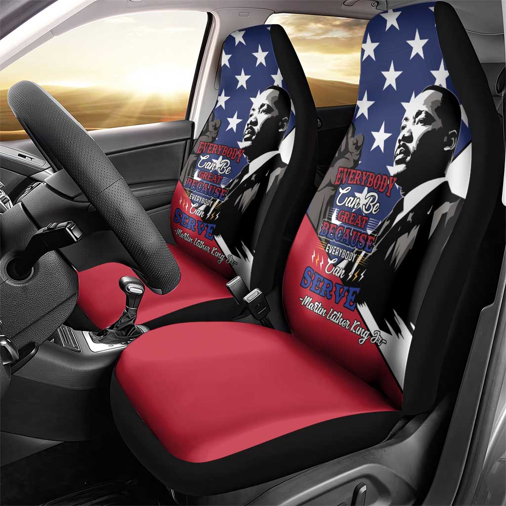 Black Americans Happy MLK Day Car Seat Cover Everybody Can Be Great Because Everybody Can Serve