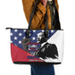 Black Americans Happy MLK Day Leather Tote Bag Everybody Can Be Great Because Everybody Can Serve
