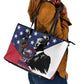 Black Americans Happy MLK Day Leather Tote Bag Everybody Can Be Great Because Everybody Can Serve