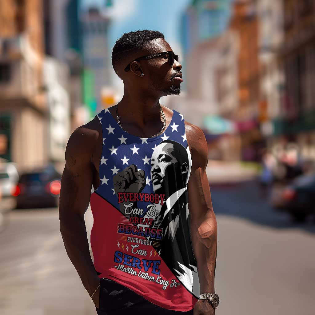 Black Americans Happy MLK Day Men Tank Top Everybody Can Be Great Because Everybody Can Serve