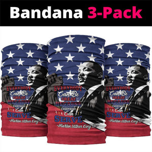 Black Americans Happy MLK Day Neck Gaiter Everybody Can Be Great Because Everybody Can Serve LT15