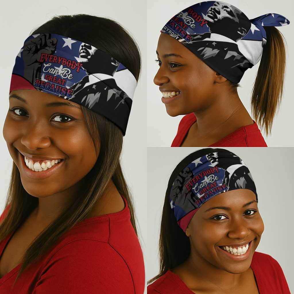 Black Americans Happy MLK Day Neck Gaiter Everybody Can Be Great Because Everybody Can Serve LT15