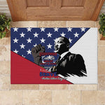 Black Americans Happy MLK Day Rubber Doormat Everybody Can Be Great Because Everybody Can Serve