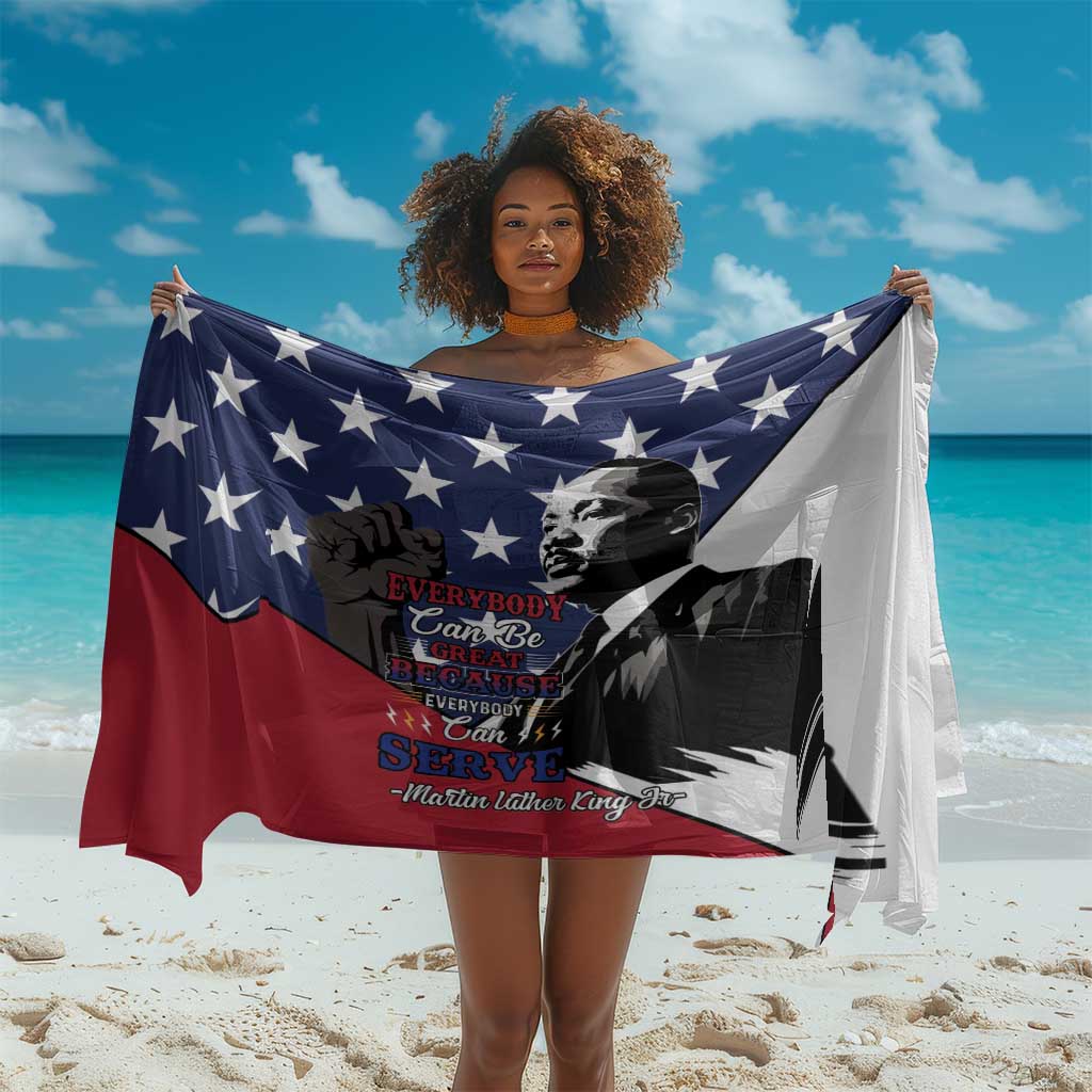 Black Americans Happy MLK Day Sarong Everybody Can Be Great Because Everybody Can Serve