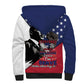 Black Americans Happy MLK Day Sherpa Hoodie Everybody Can Be Great Because Everybody Can Serve