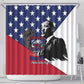Black Americans Happy MLK Day Shower Curtain Everybody Can Be Great Because Everybody Can Serve