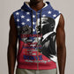 Black Americans Happy MLK Day Sleeveless Zip Hoodie Everybody Can Be Great Because Everybody Can Serve - African Pride