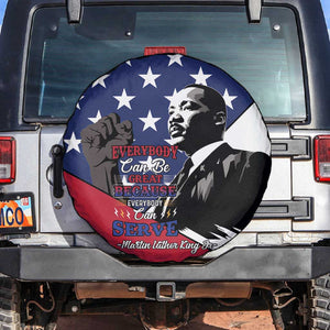 Black Americans Happy MLK Day Spare Tire Cover Everybody Can Be Great Because Everybody Can Serve