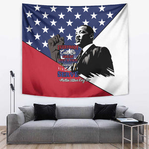 Black Americans Happy MLK Day Tapestry Everybody Can Be Great Because Everybody Can Serve