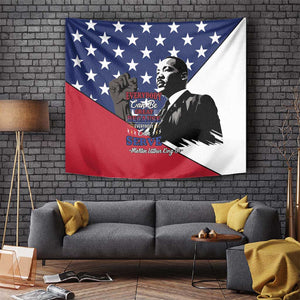 Black Americans Happy MLK Day Tapestry Everybody Can Be Great Because Everybody Can Serve