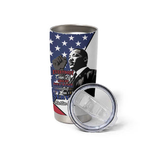 Black Americans Happy MLK Day Tumbler Cup Everybody Can Be Great Because Everybody Can Serve