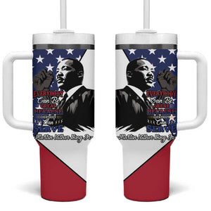 Black Americans Happy MLK Day Tumbler With Handle Everybody Can Be Great Because Everybody Can Serve