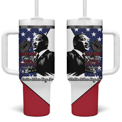 Black Americans Happy MLK Day Tumbler With Handle Everybody Can Be Great Because Everybody Can Serve