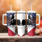 Black Americans Happy MLK Day Tumbler With Handle Everybody Can Be Great Because Everybody Can Serve