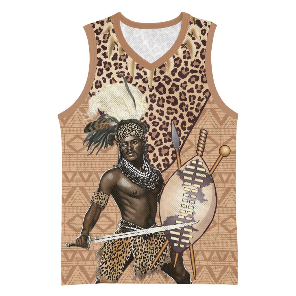 South Africa Zulu People Basketball Jersey Zulu Warrior - African Pattern - African Pride