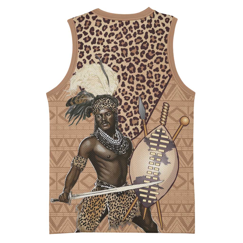 South Africa Zulu People Basketball Jersey Zulu Warrior - African Pattern - African Pride