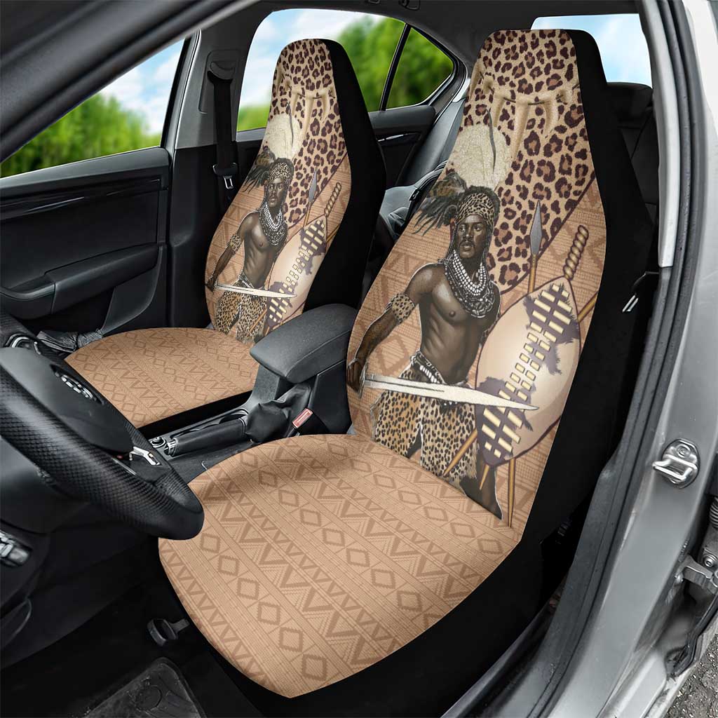 South Africa Zulu People Car Seat Cover Zulu Warrior - African Pattern