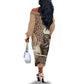 South Africa Zulu People Off The Shoulder Long Sleeve Dress Zulu Warrior - African Pattern