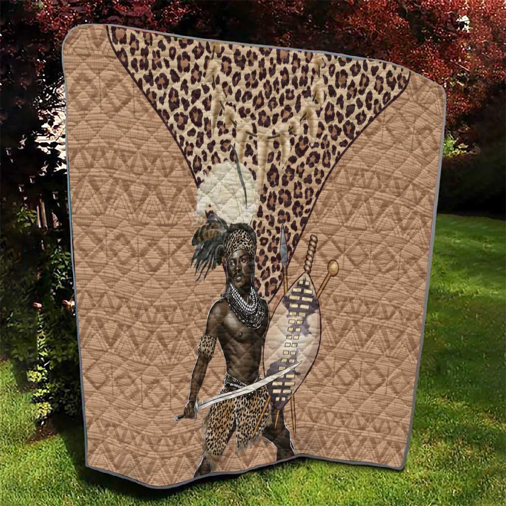 South Africa Zulu People Quilt Zulu Warrior - African Pattern