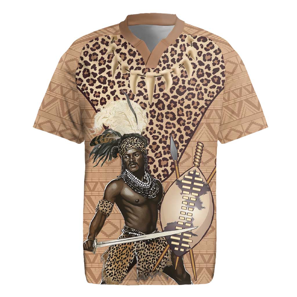 South Africa Zulu People Rugby Jersey Zulu Warrior - African Pattern by ...