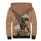 South Africa Zulu People Sherpa Hoodie Zulu Warrior - African Pattern