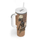 South Africa Zulu People Tumbler With Handle Zulu Warrior - African Pattern