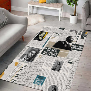 Civil Rights Leaders Area Rug African-American History Month