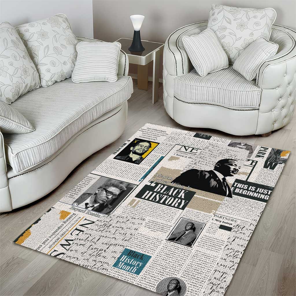 Civil Rights Leaders Area Rug African-American History Month