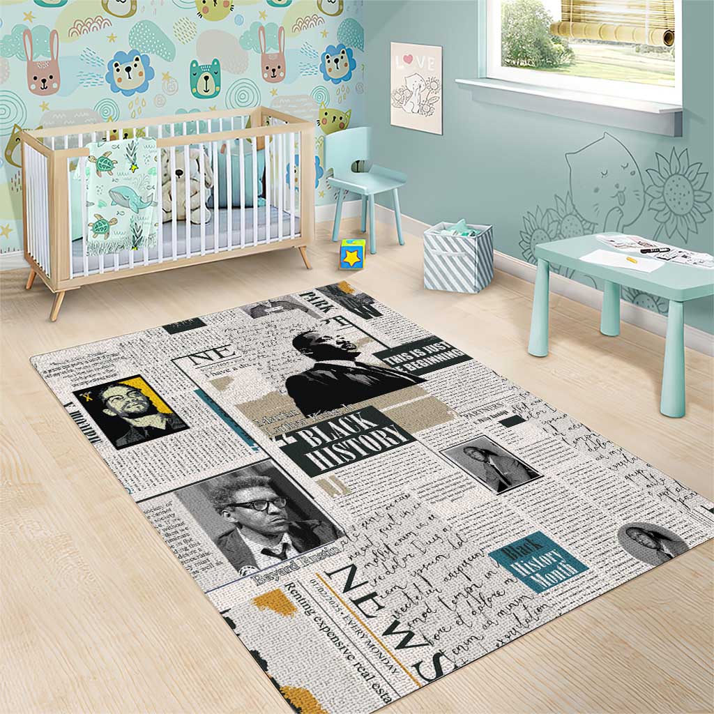 Civil Rights Leaders Area Rug African-American History Month