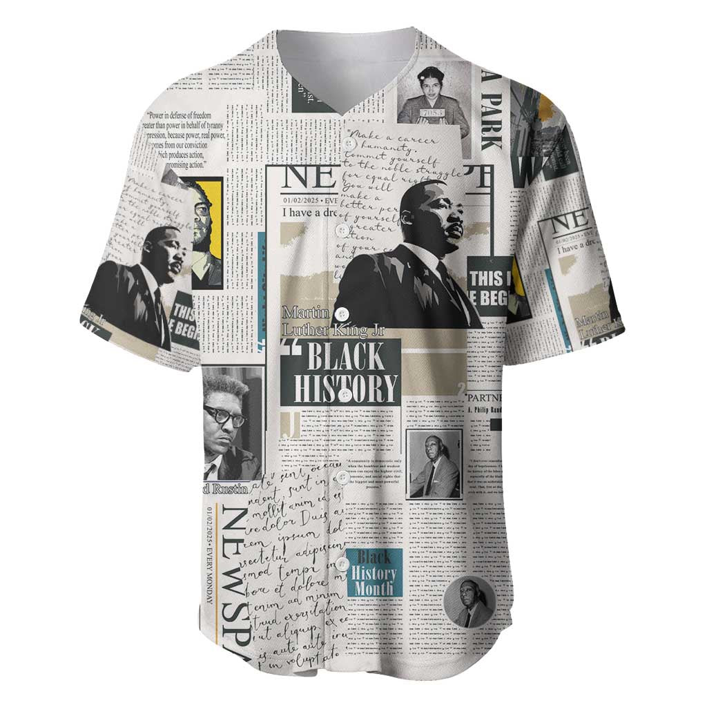 Civil Rights Leaders Baseball Jersey African-American History Month