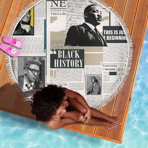 Civil Rights Leaders Beach Blanket African-American History Month