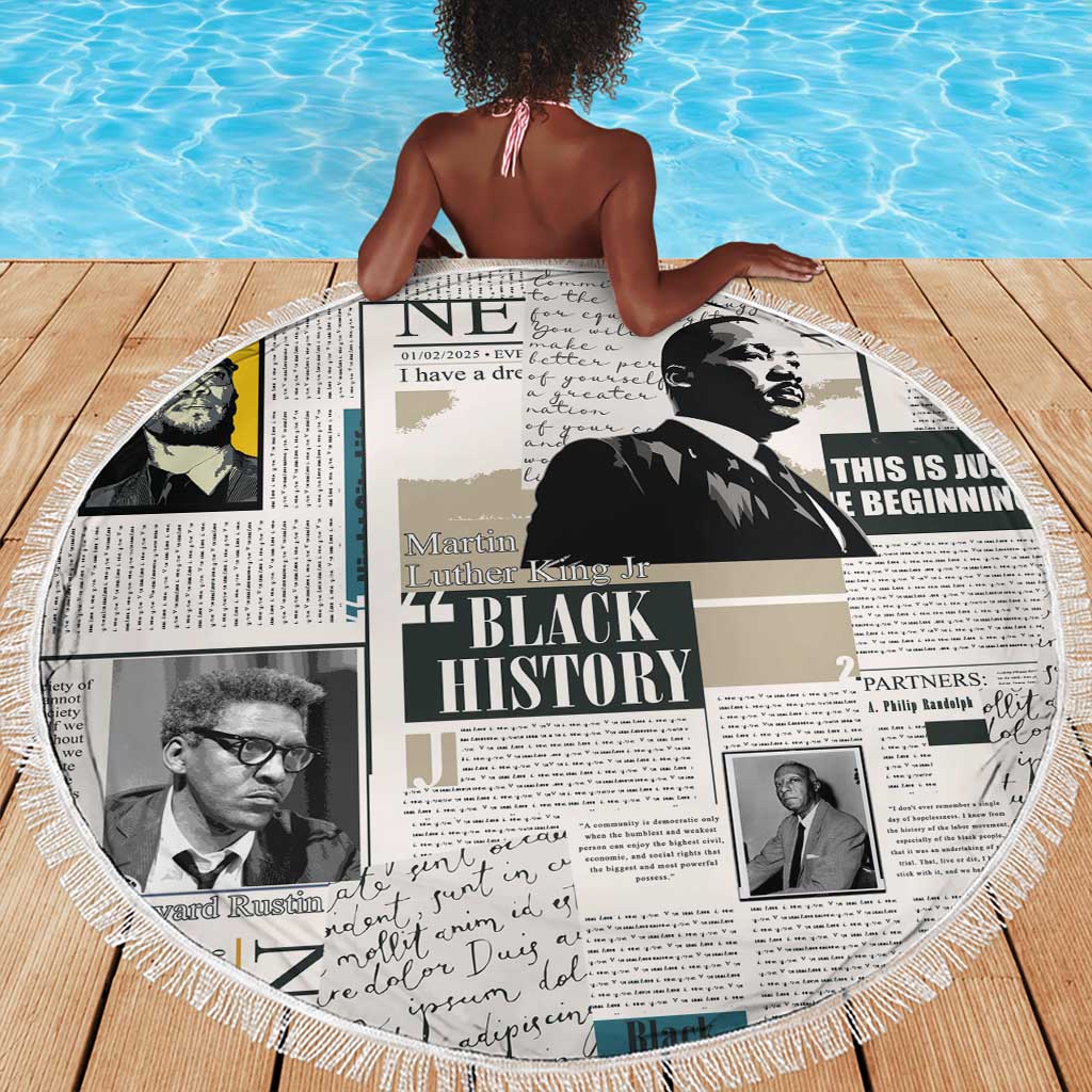 Civil Rights Leaders Beach Blanket African-American History Month