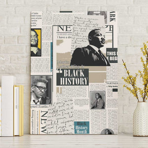 Civil Rights Leaders Canvas Wall Art African-American History Month