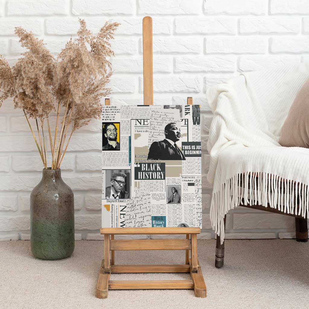 Civil Rights Leaders Canvas Wall Art African-American History Month