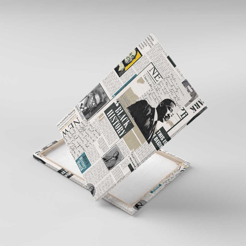 Civil Rights Leaders Canvas Wall Art African-American History Month