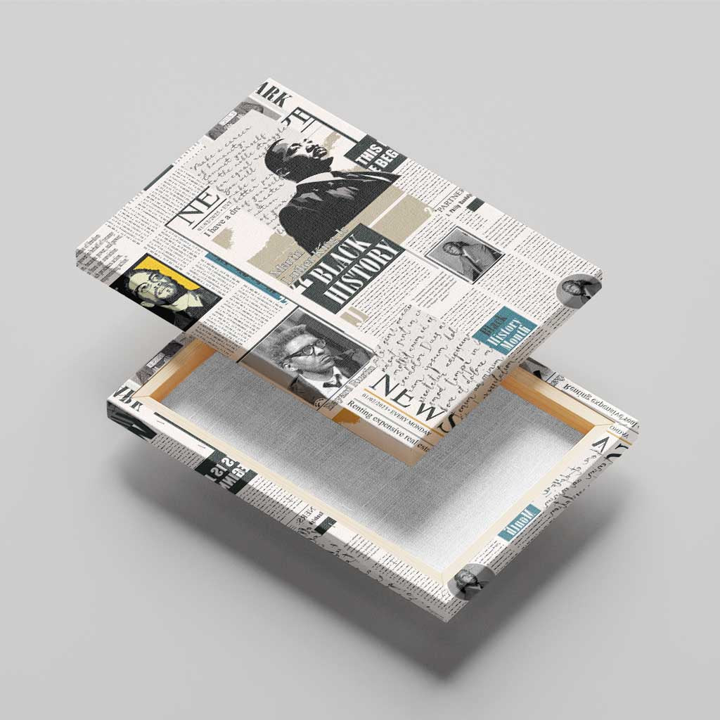 Civil Rights Leaders Canvas Wall Art African-American History Month