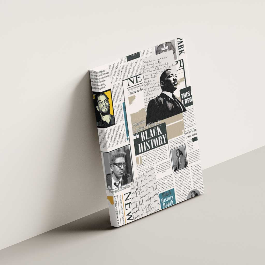 Civil Rights Leaders Canvas Wall Art African-American History Month