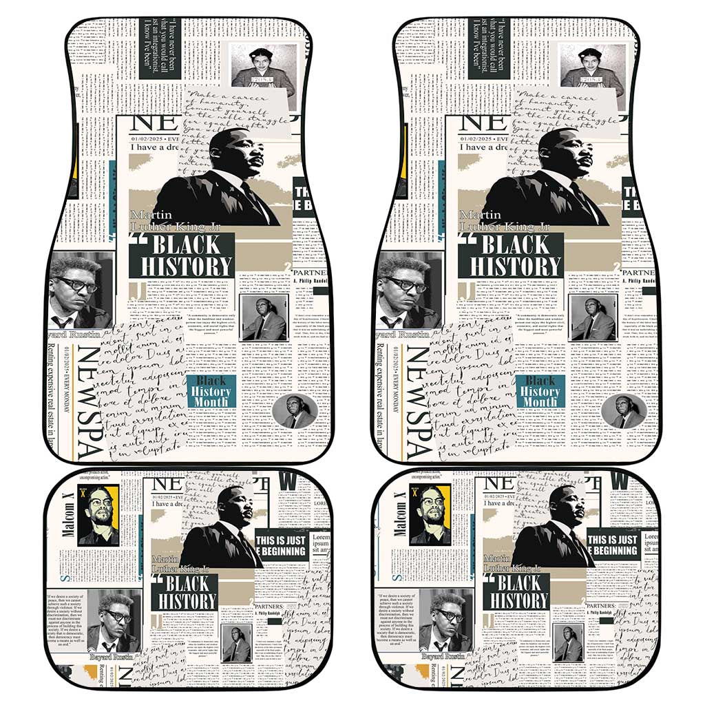 Civil Rights Leaders Car Mats African-American History Month