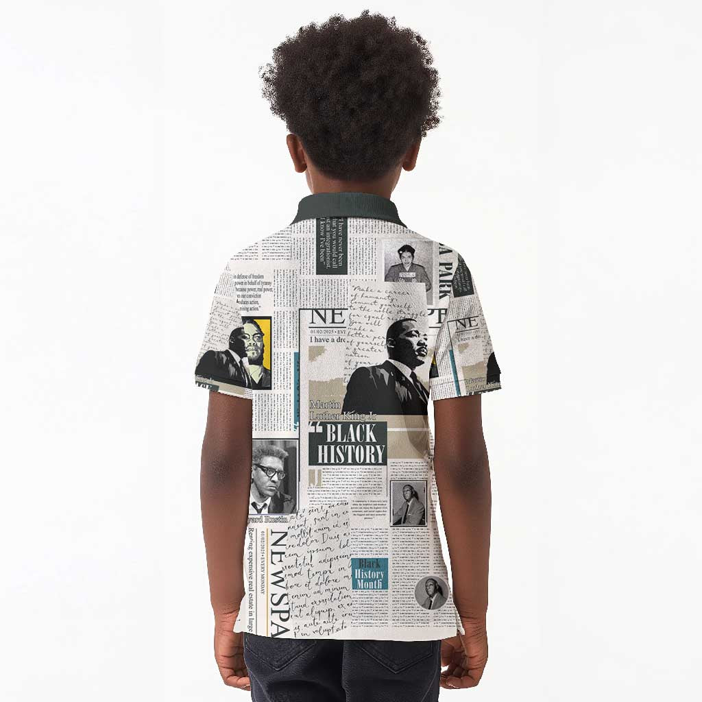 Civil Rights Leaders Kid Polo Shirt African-American History Month