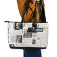 Civil Rights Leaders Leather Tote Bag African-American History Month