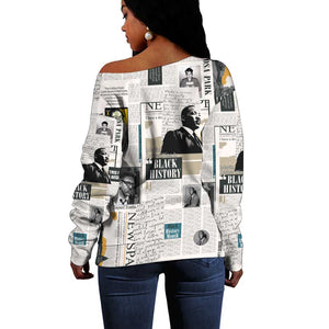 Civil Rights Leaders Off Shoulder Sweater African-American History Month