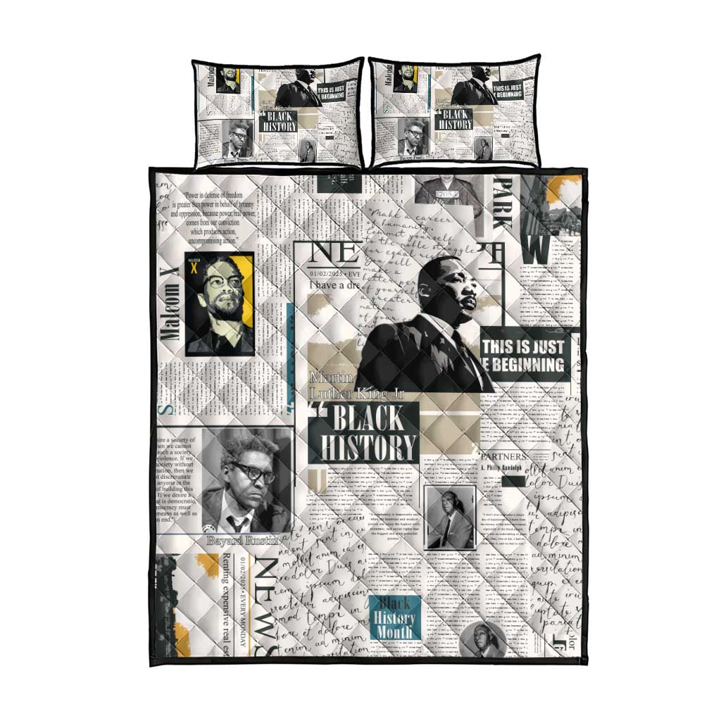 Civil Rights Leaders Quilt Bed Set African-American History Month