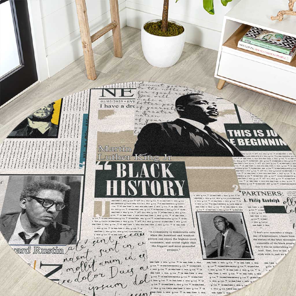 Civil Rights Leaders Round Carpet African-American History Month