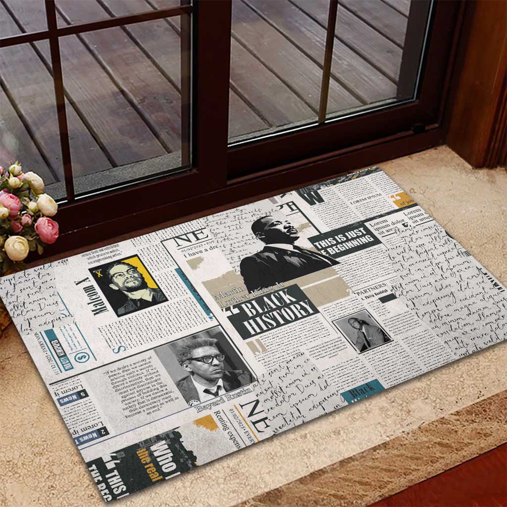 Civil Rights Leaders Rubber Doormat African-American History Month