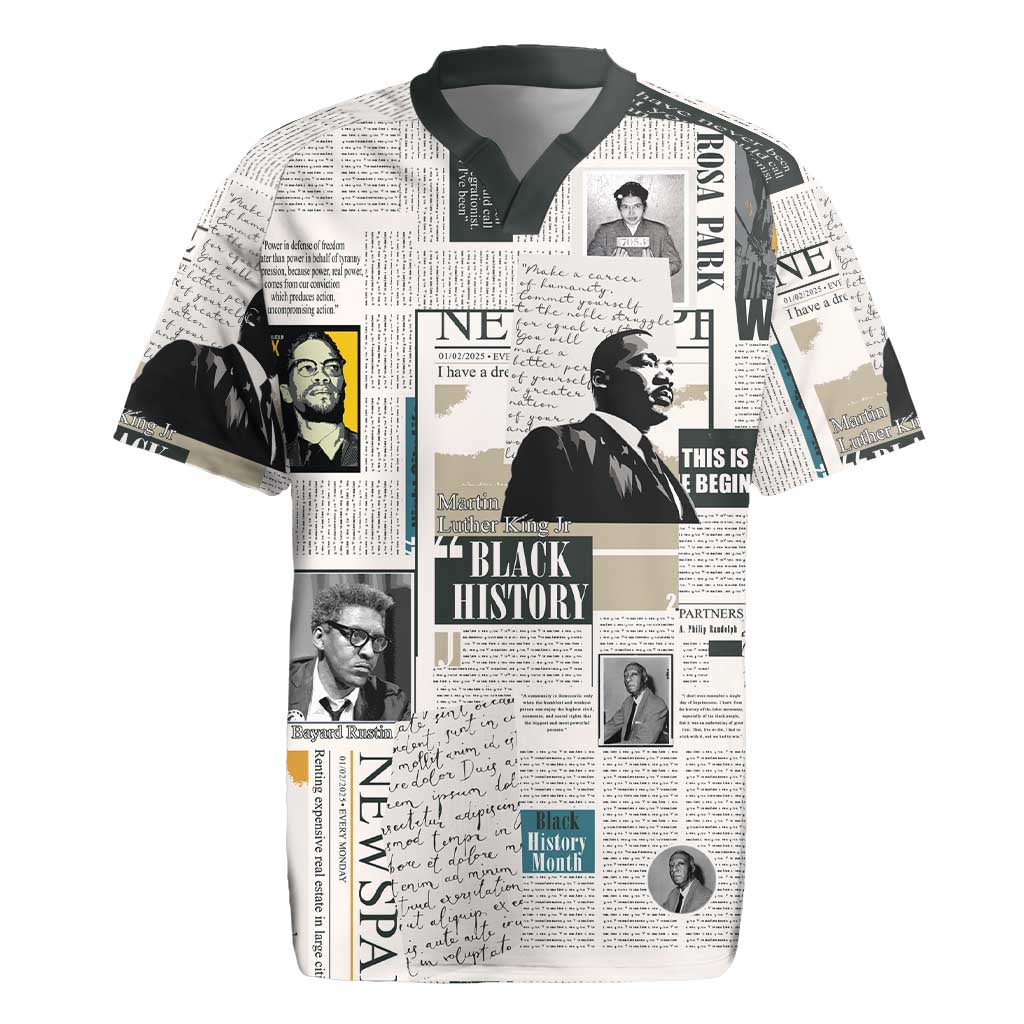 Civil Rights Leaders Rugby Jersey African-American History Month