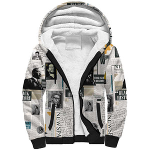 Civil Rights Leaders Sherpa Hoodie African-American History Month